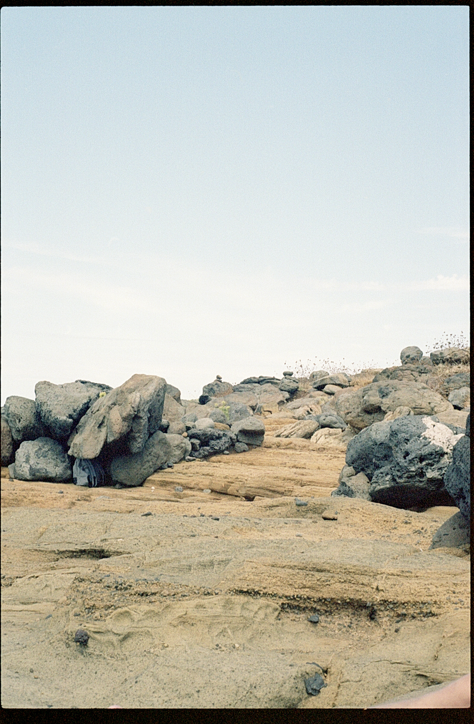 Ustica sicily volcanic island analog photography